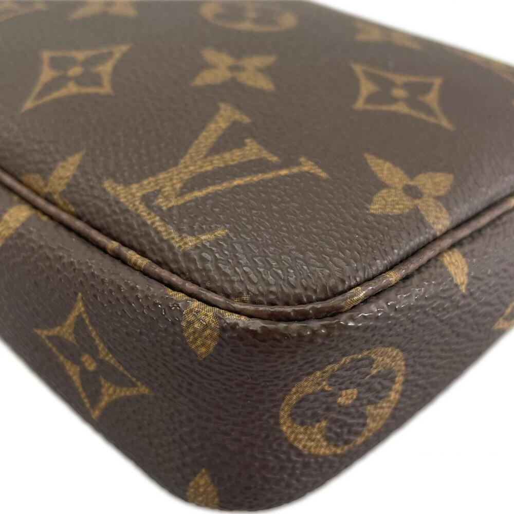 LOUIS VUITTON Brown Monogram Canvas Pochette Pouch - Picture 9 of 13